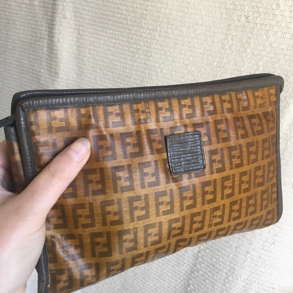 Fendi FF Vintage Dopp Kit Travel Toiletry Bag Vtg - Picture 4 of 8